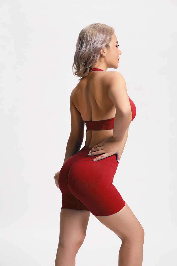 Beau | Premium High Performance Scunch Short - Rood