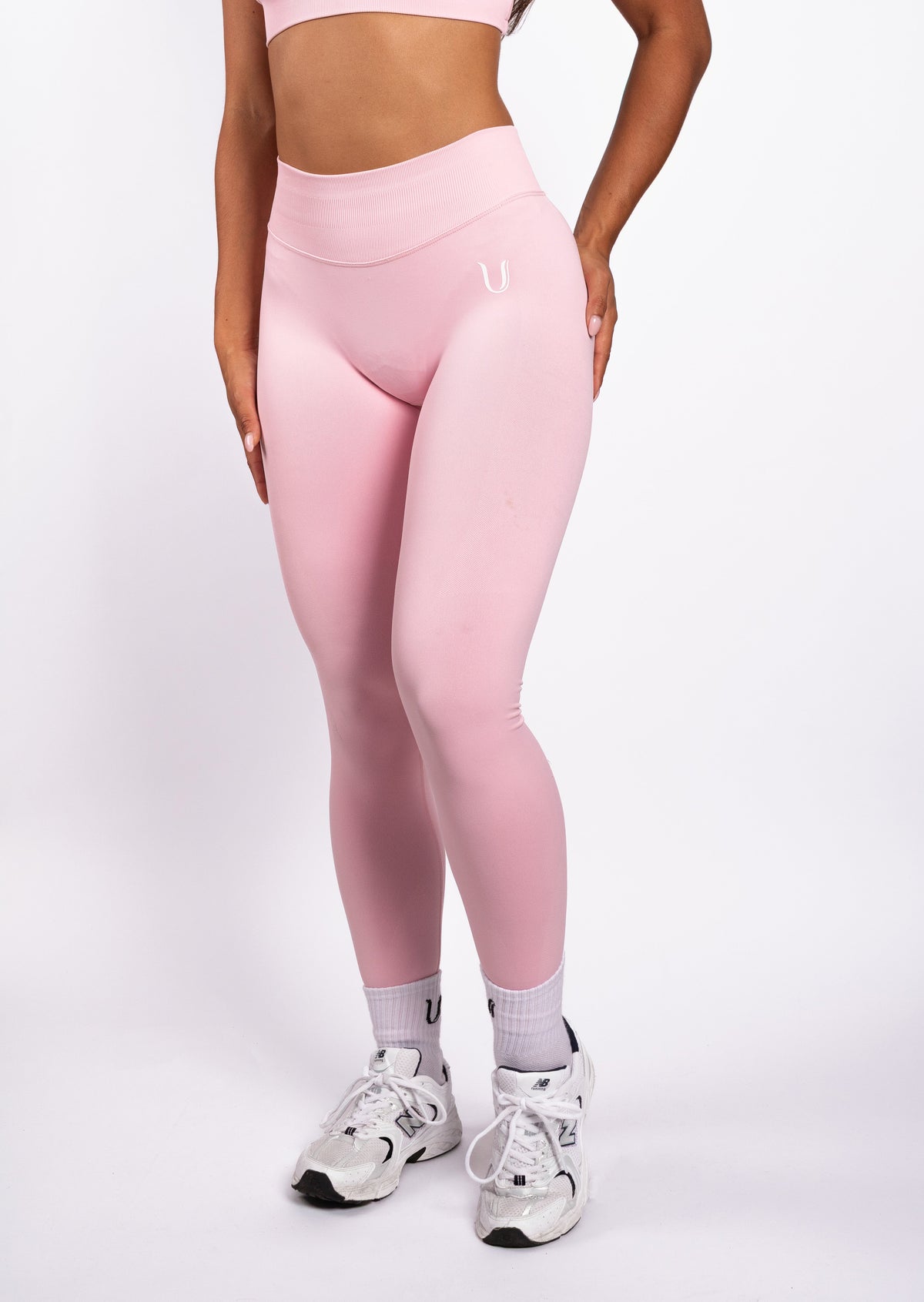 Beau Premium High Performance Scrunch Legging Roze - Dames activewear detail