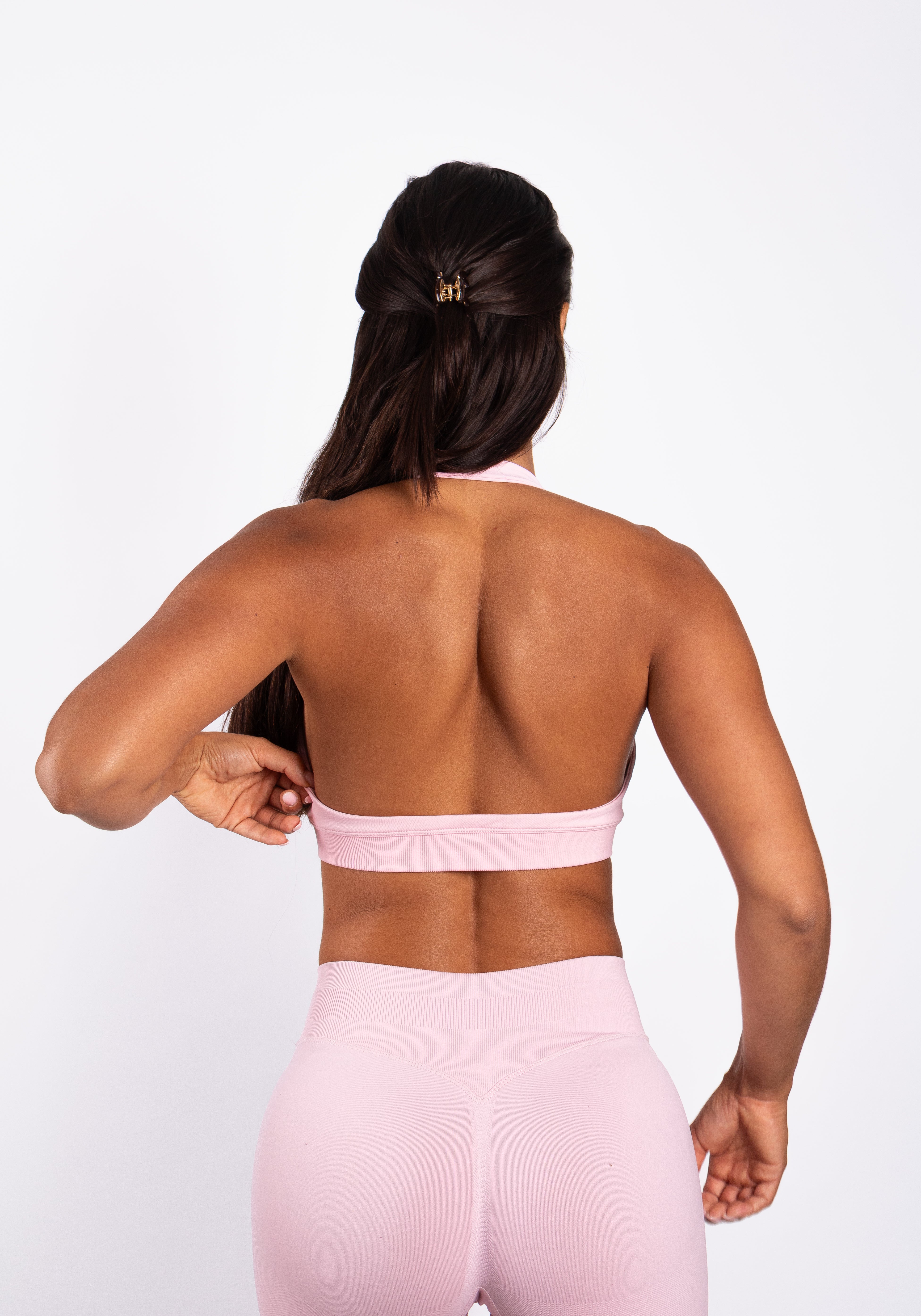 Beau | Halter Support Bra - Roze