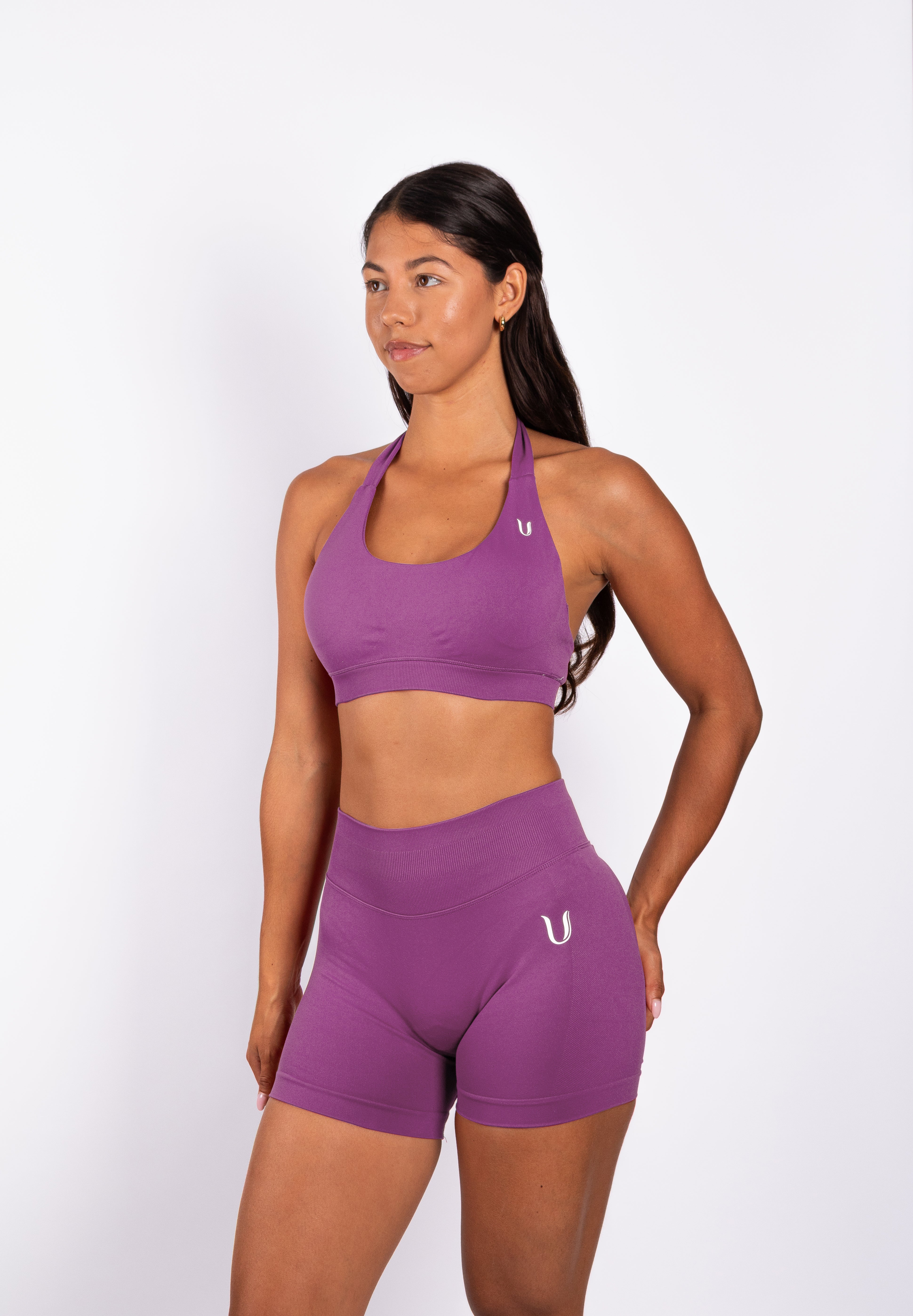 Beau | Halter Support Bra - Paars