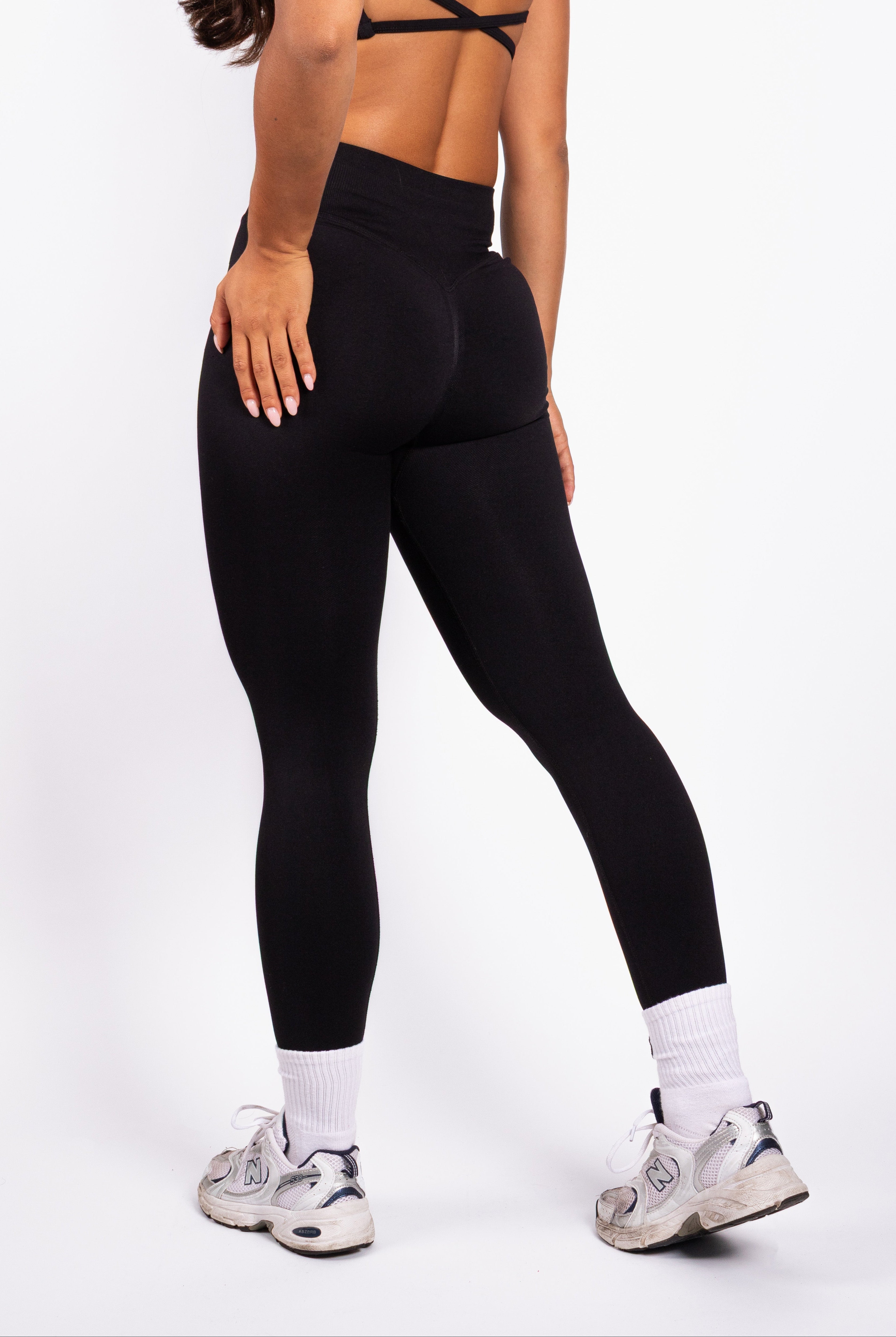 Beau | Premium High Performance Scunch Legging - Zwart