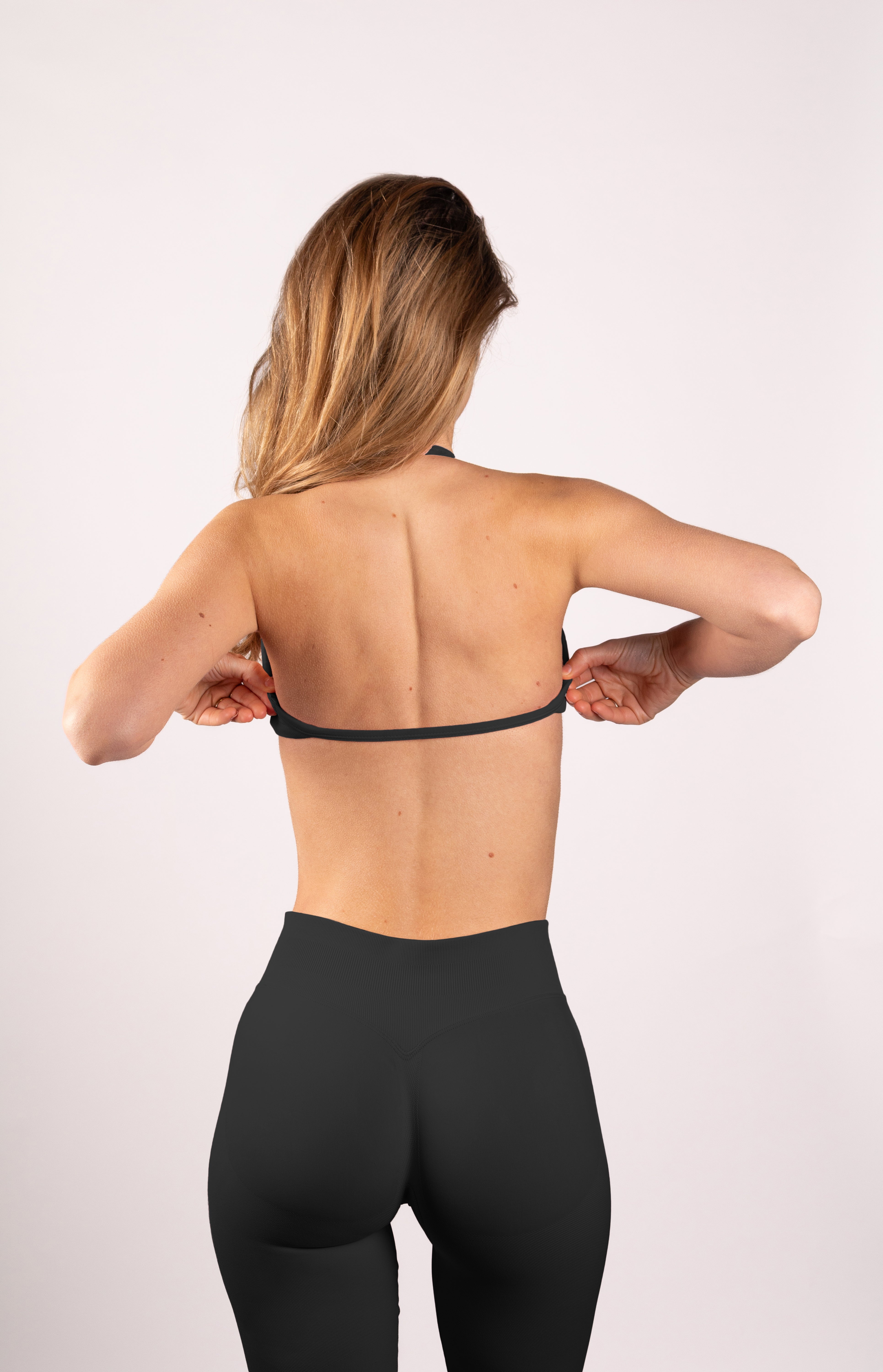 Beau Sports BH V2 Zwart - Dames fitness kleding zijkant
