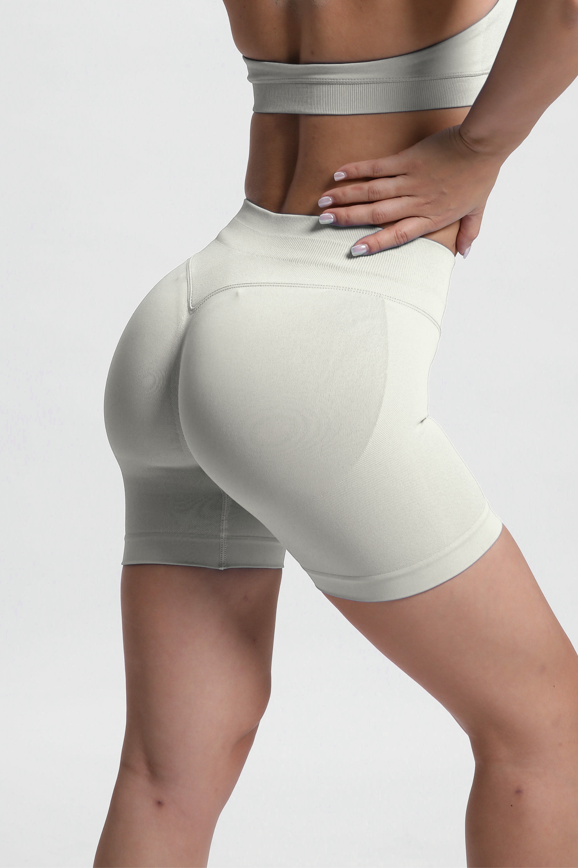 Beau | Premium High Performance Scrunch Short - Ivoor