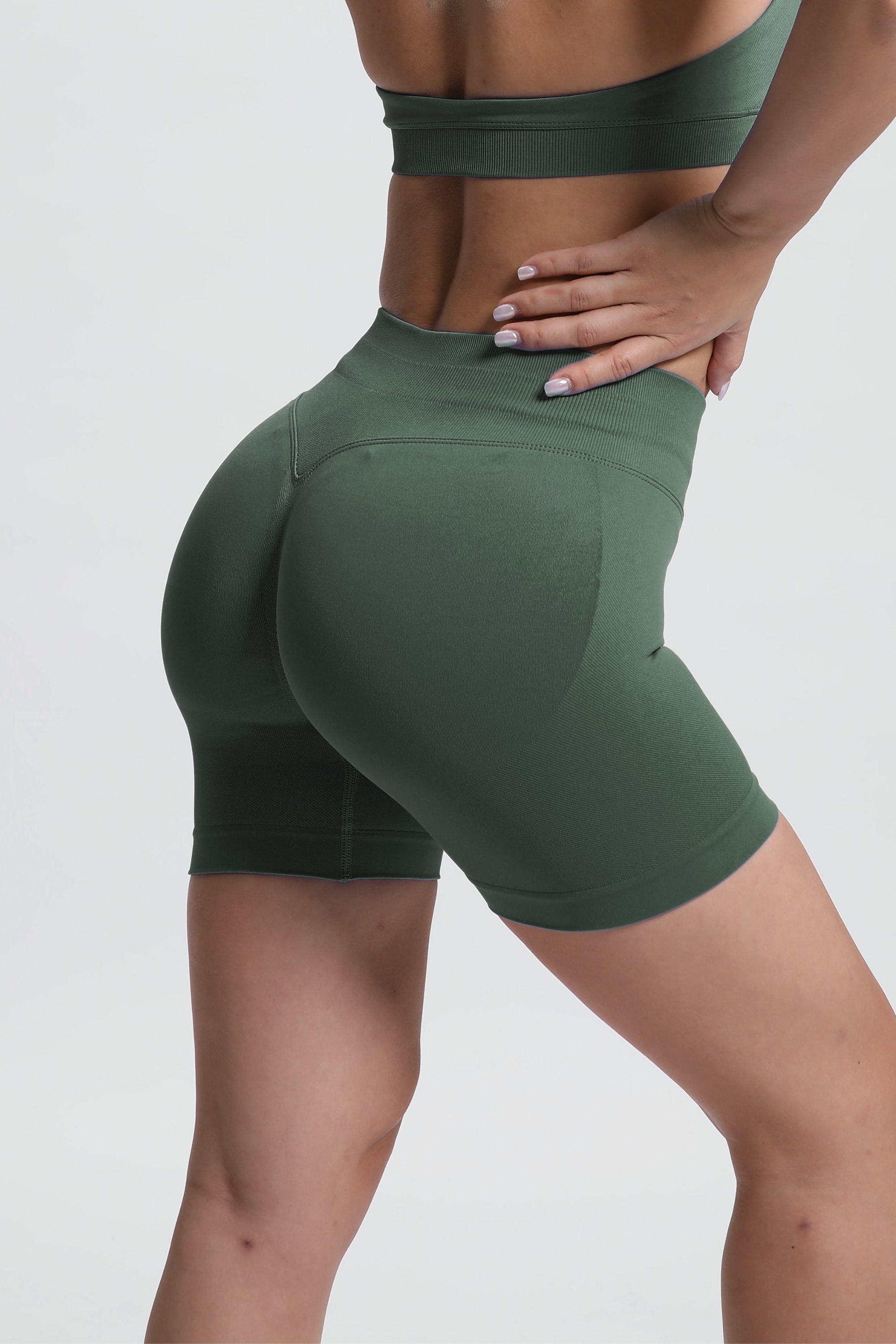 Beau | Premium High Performance Scrunch Short - Groen