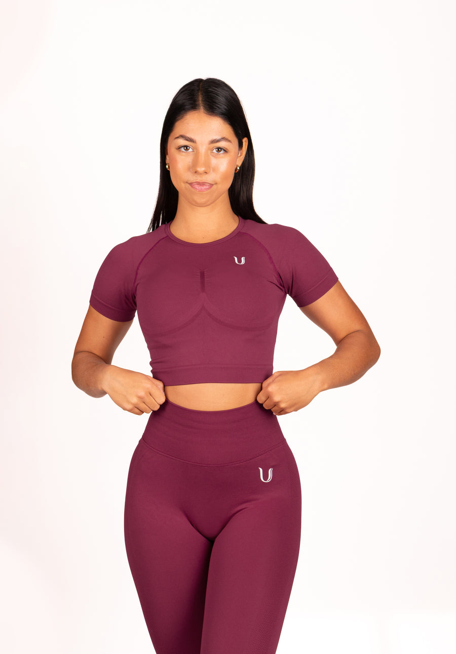Leonie | Top Shirt - Wijnrood