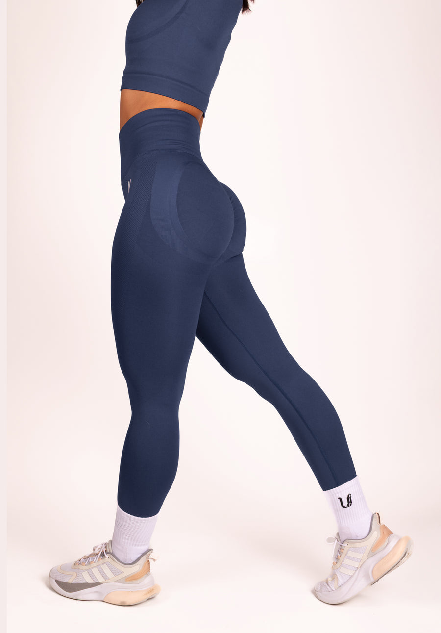 Leonie | Premium Scrunch Legging - Donkerblauw