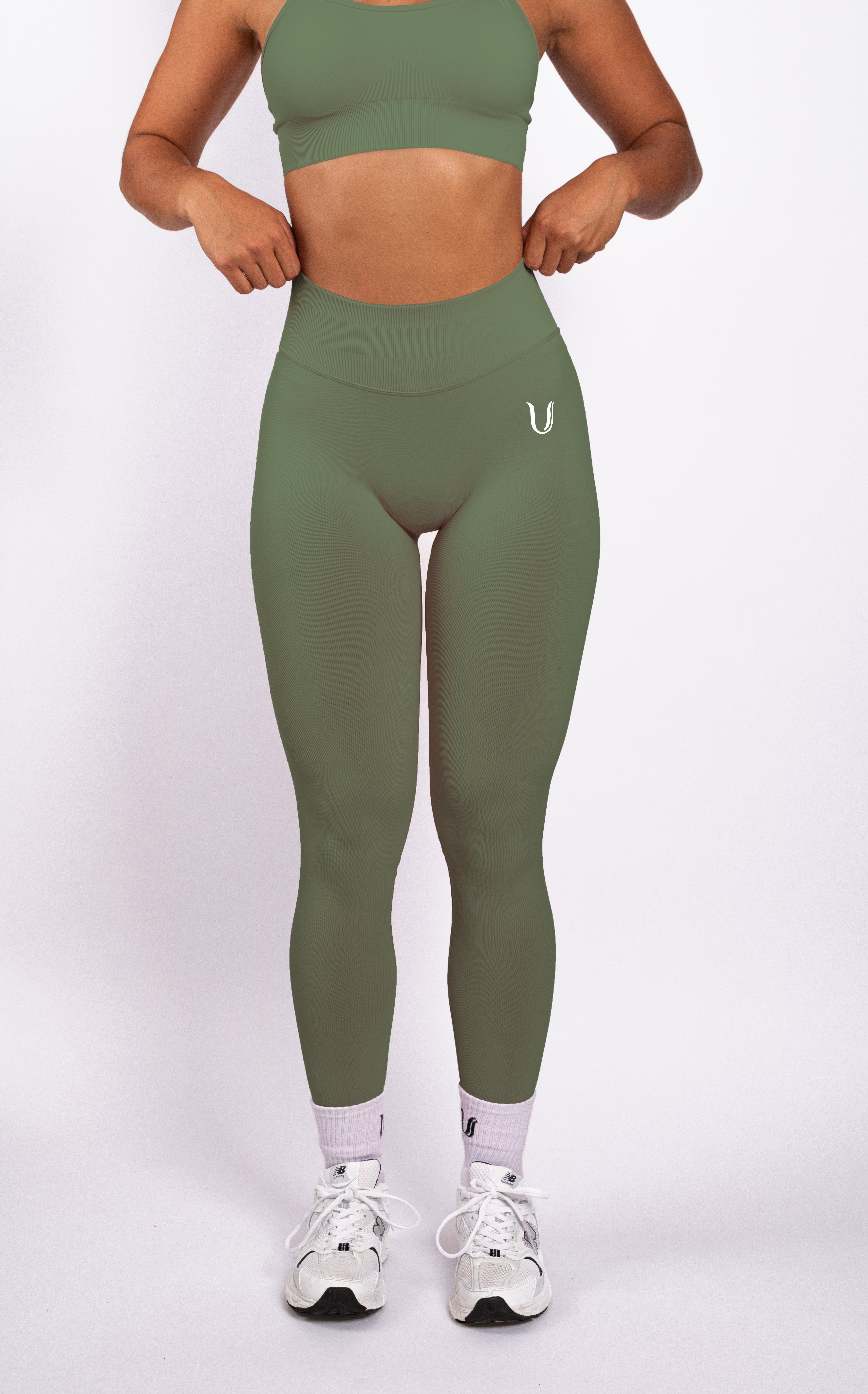 Beau | Premium High Performance Scrunch Legging - Groen