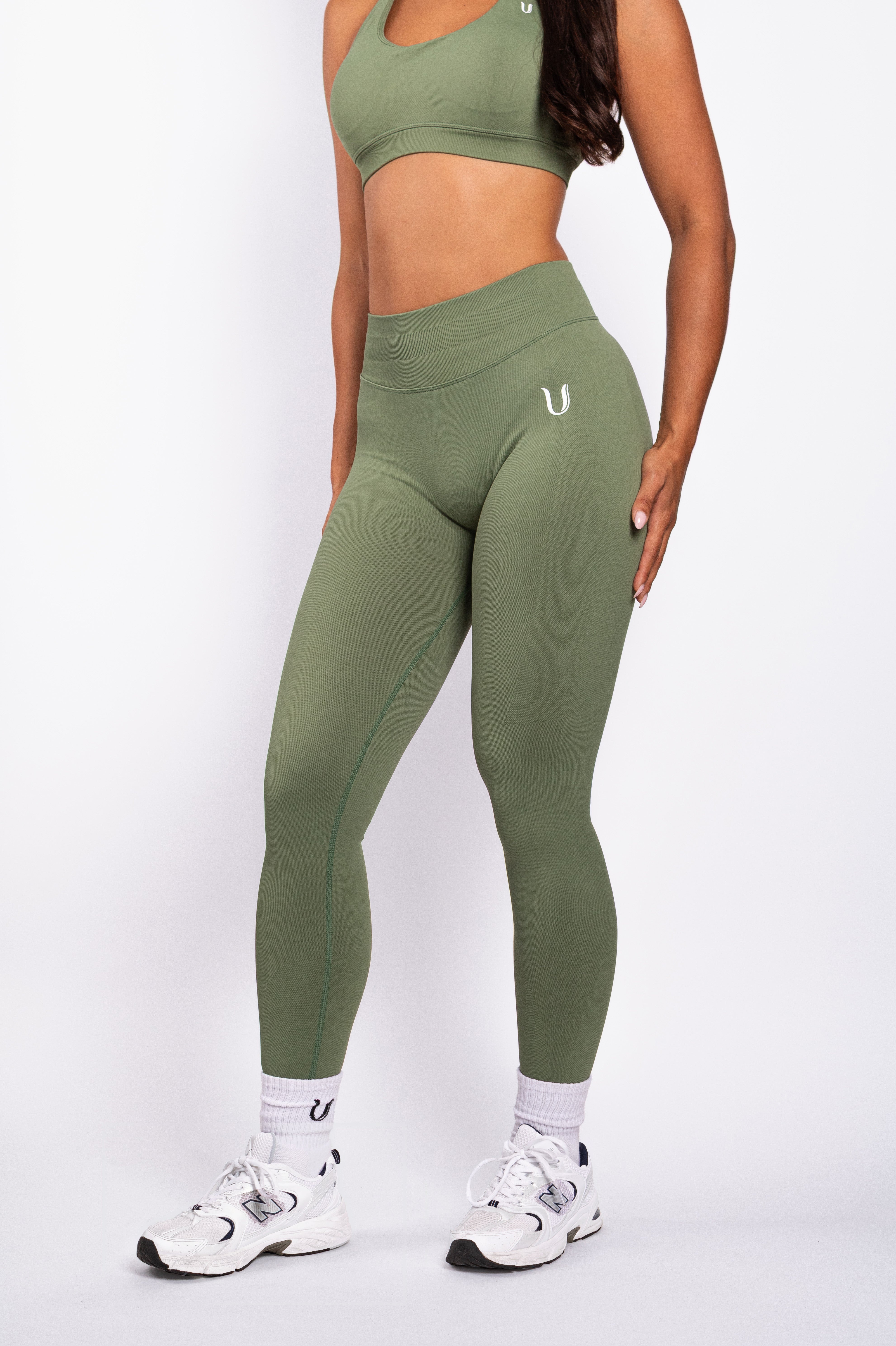 Beau | Premium High Performance Scrunch Legging - Groen