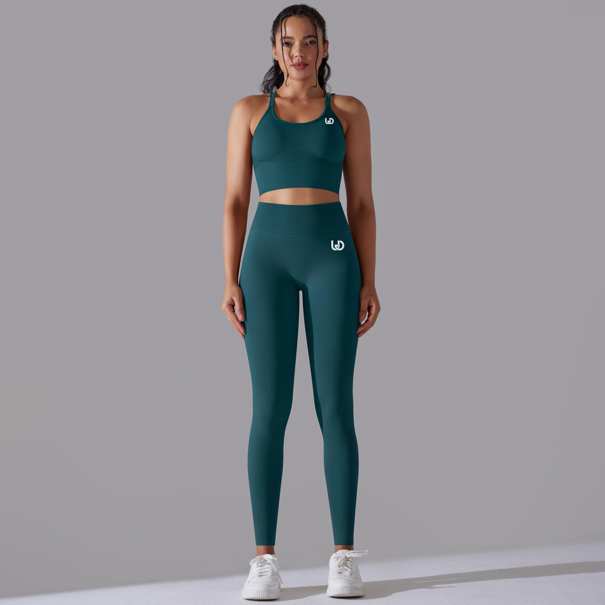 Daisy | Legging Top Set - Donker groen