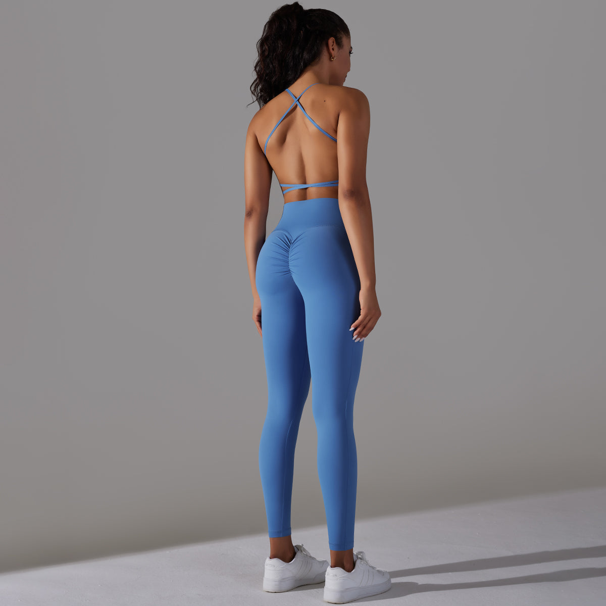 Mila | Legging-Top Set - Blauw