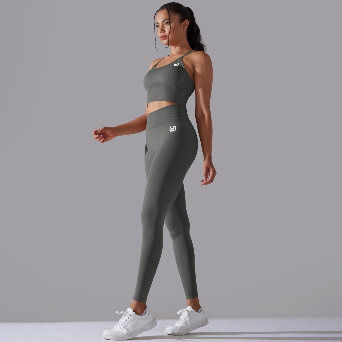 Daisy | Legging Top Set - Donker grijs