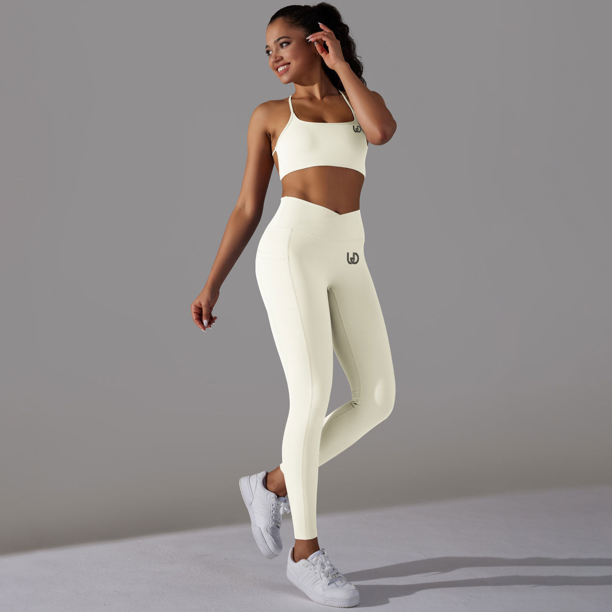 Mila | Legging-Top Set - Wit