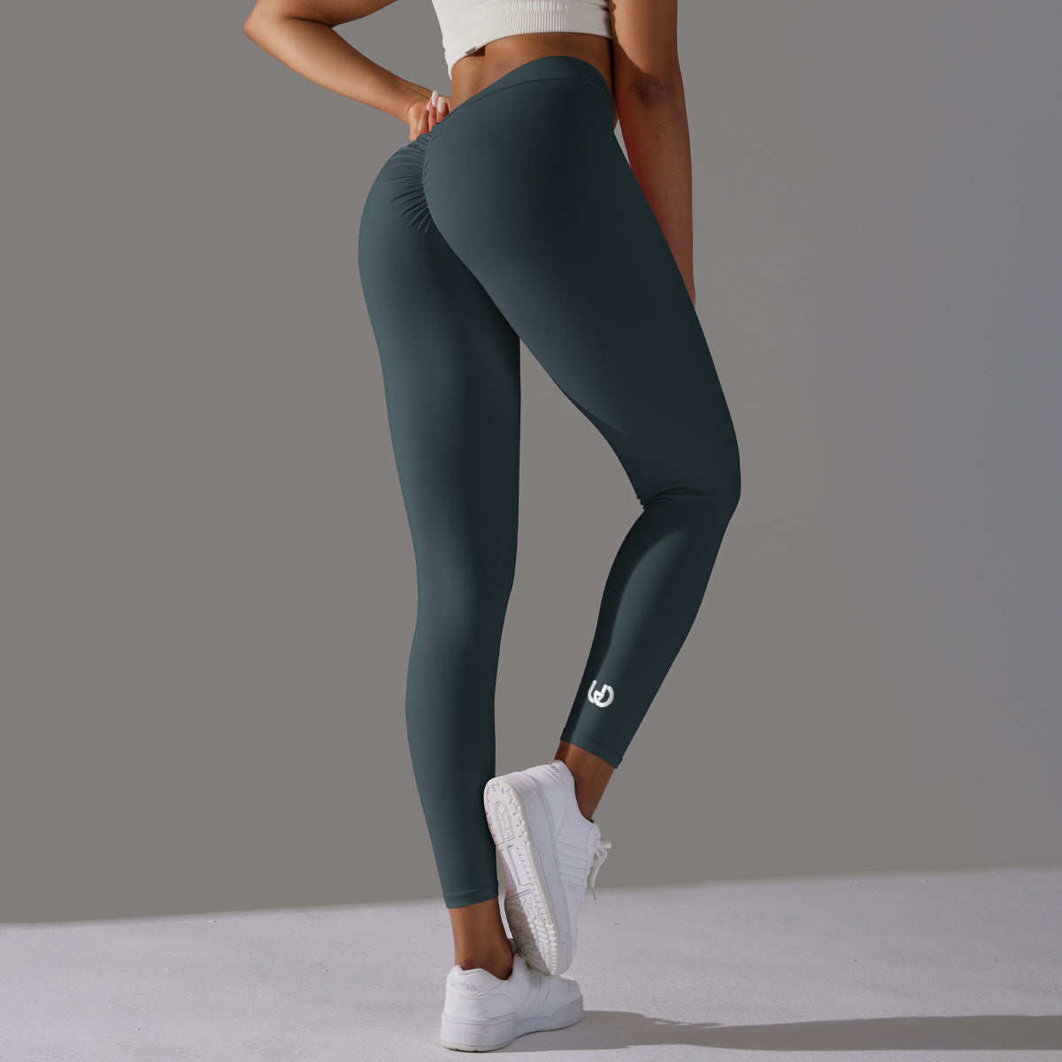 Emma | Legging Extra Scrunch - Bosgroen