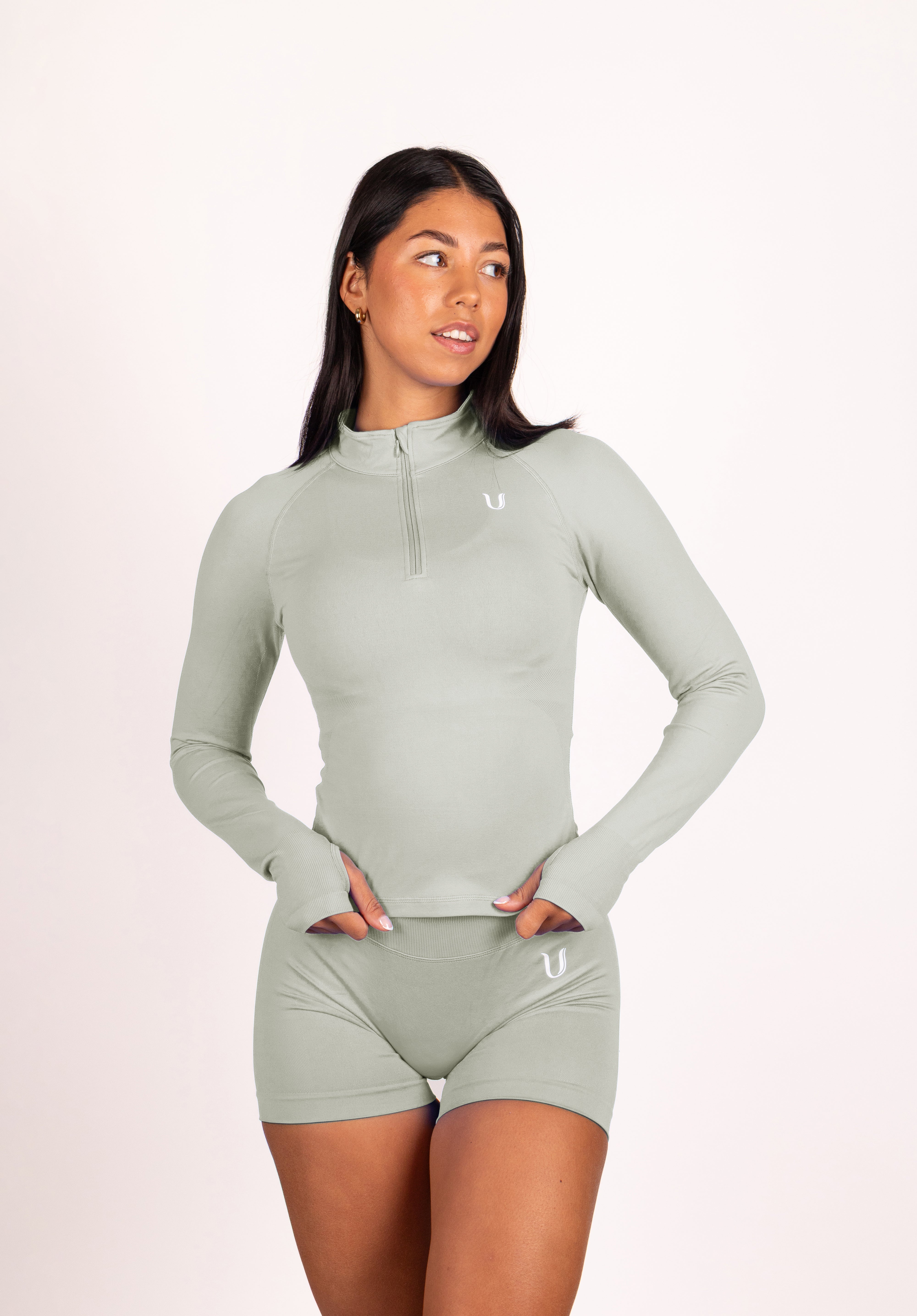 Beau | Premium High Performance Scrunch Short - Grijs