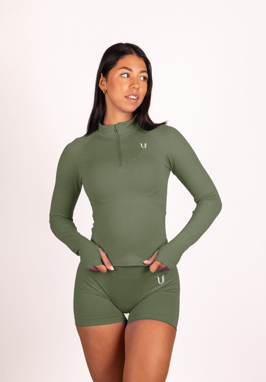 Beau | Premium High Performance Scrunch Short - Groen