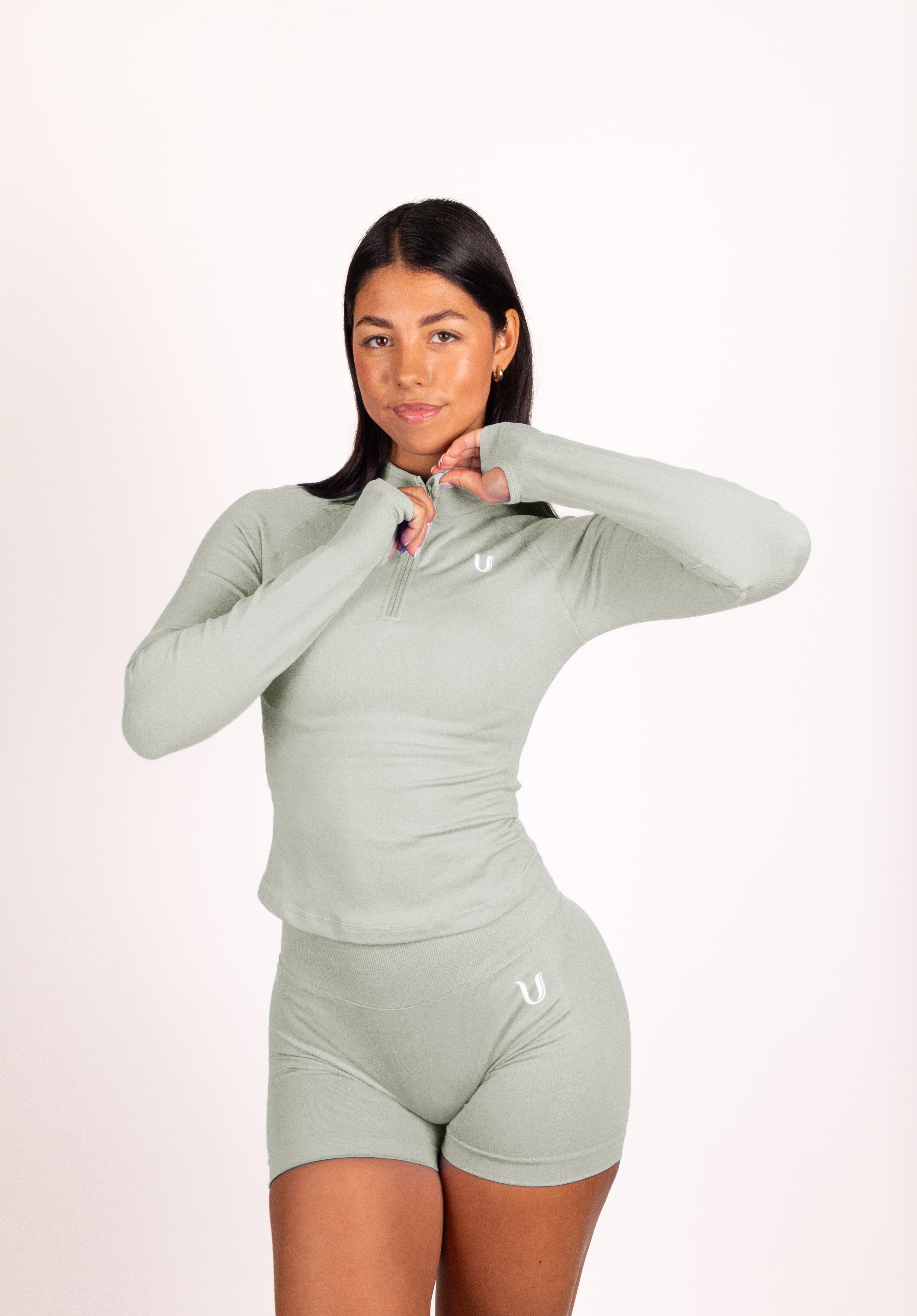 Beau | Premium High Performance Scrunch Short - Grijs