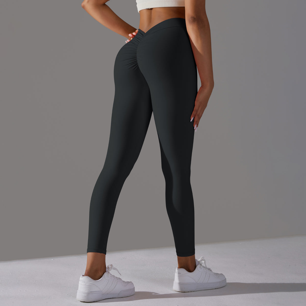 Emma | Legging Extra Scrunch - Zwart