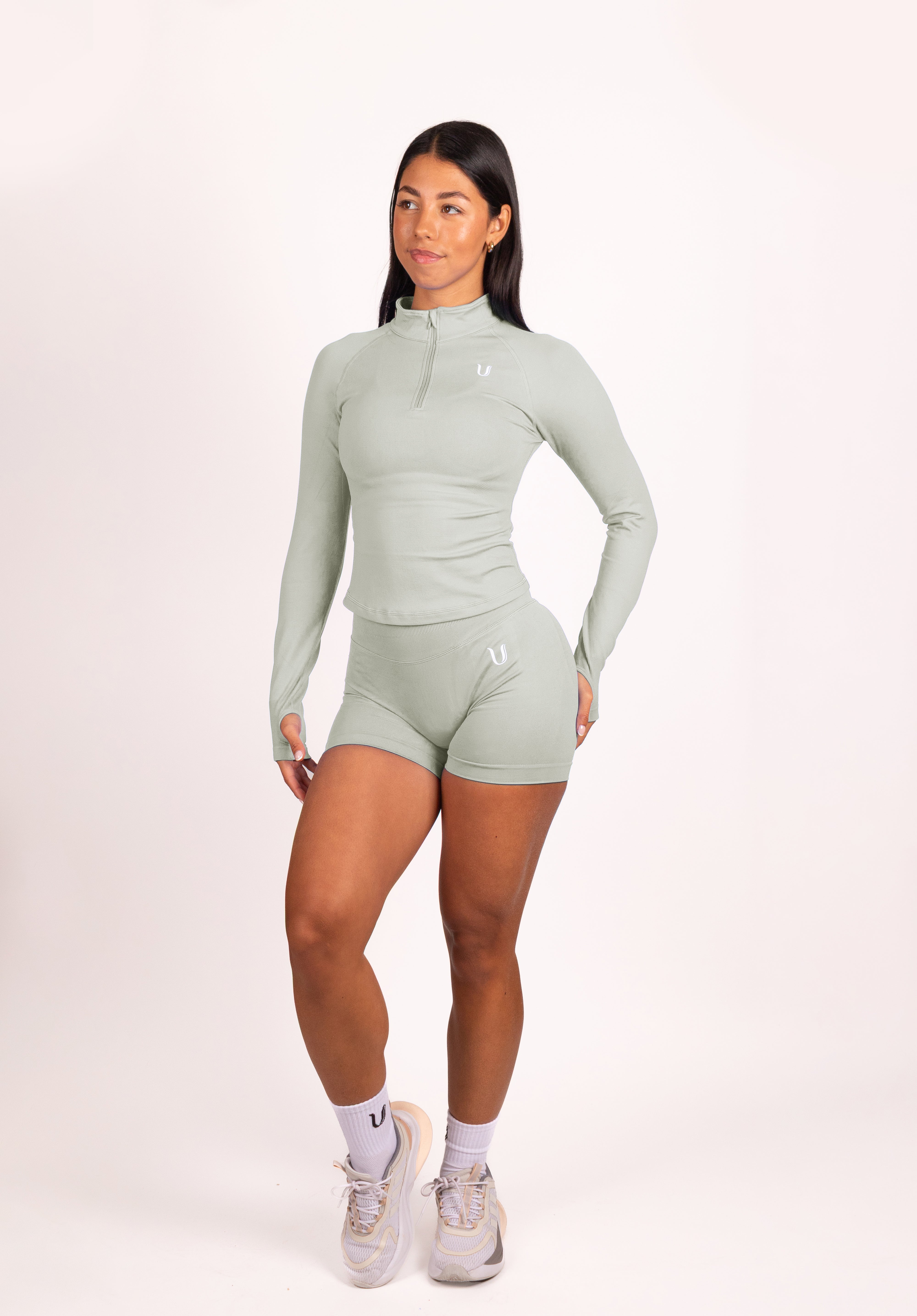 Beau | Premium High Performance Scrunch Short - Grijs