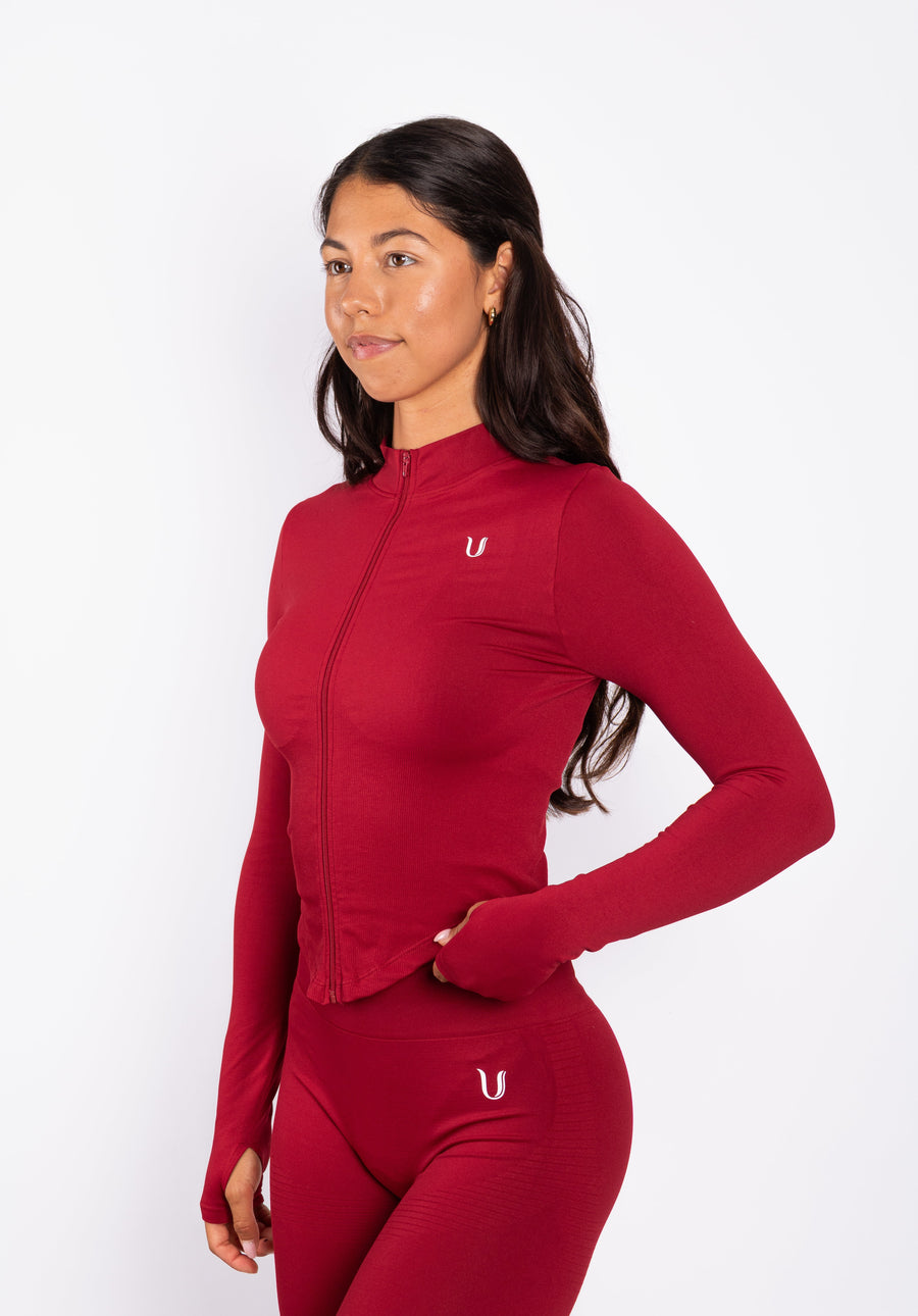 Bibi | Geribd Naadloos Zip Jack – Rood