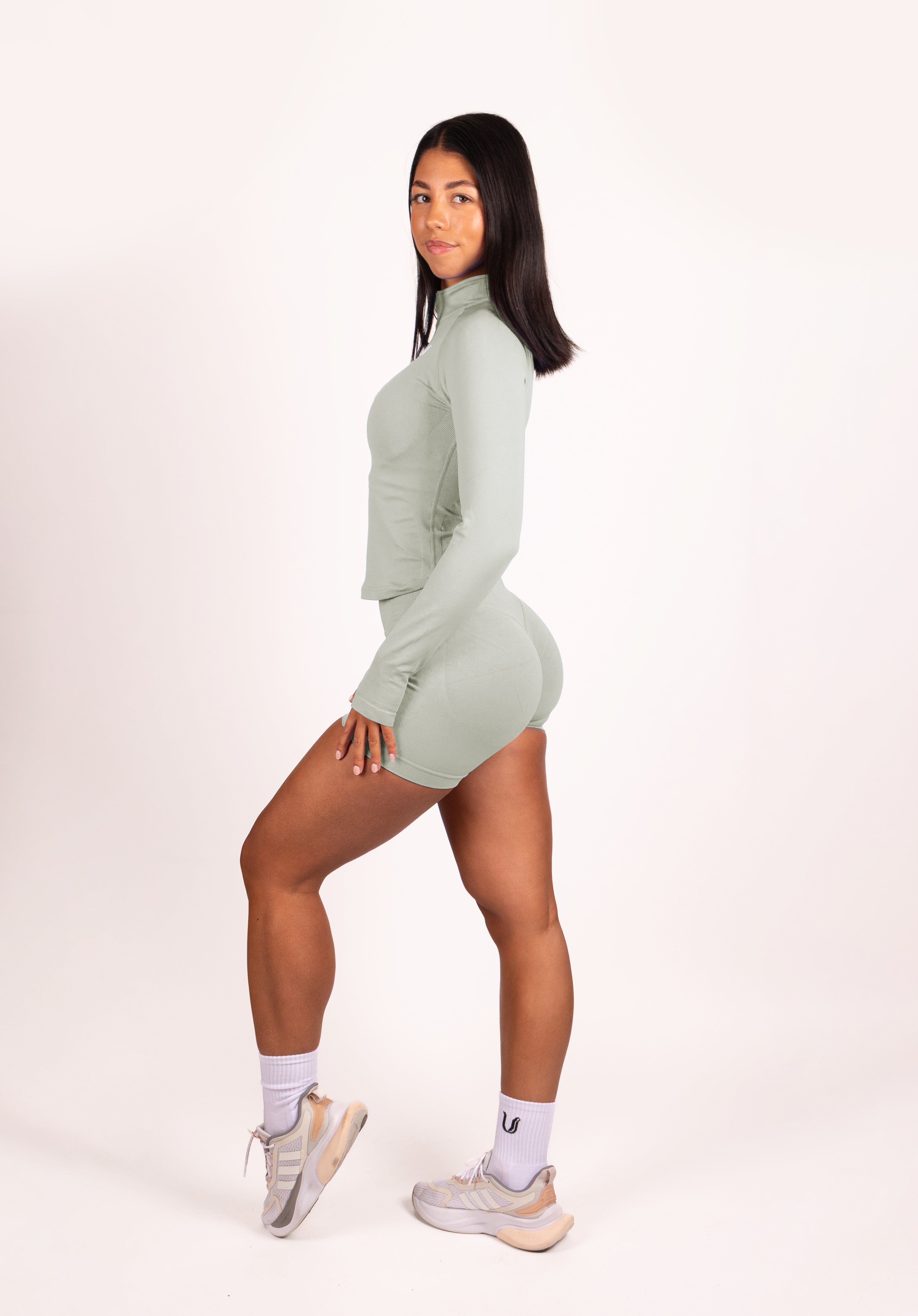 Beau | Premium High Performance Scrunch Short - Grijs