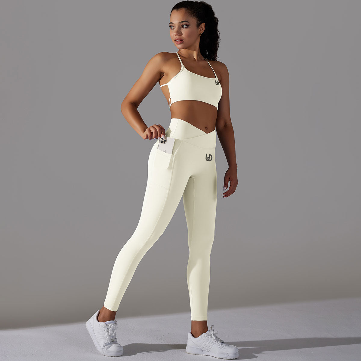 Mila | Legging-Top Set - Wit