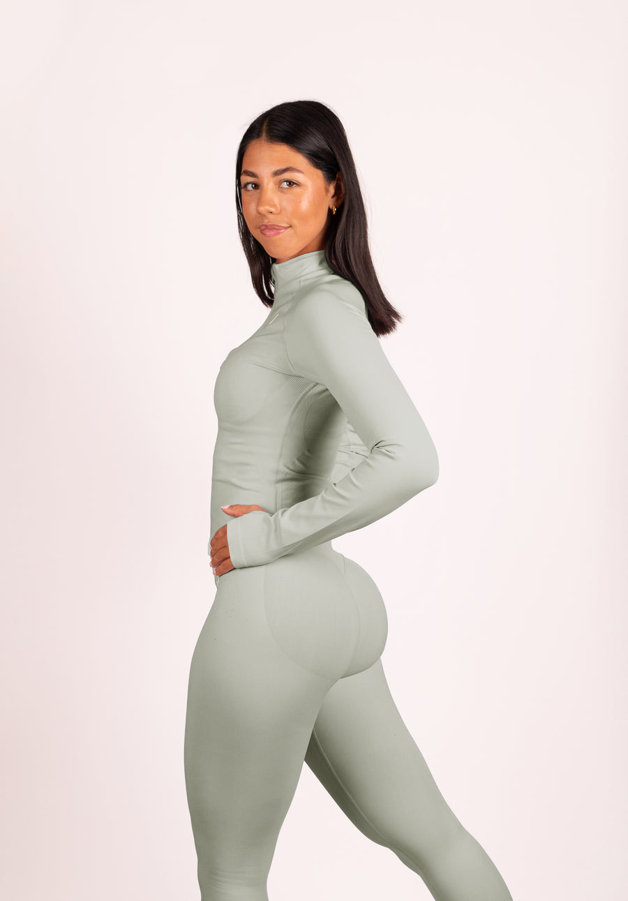 Beau | Premium High Performance Scrunch Legging - Ivoor
