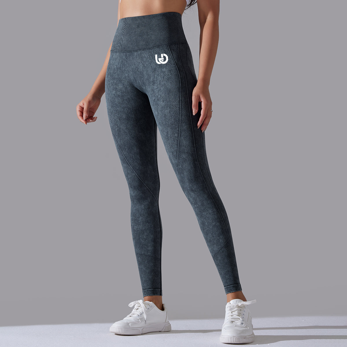 Jane | Legging Scrunch Patronen - Zwart