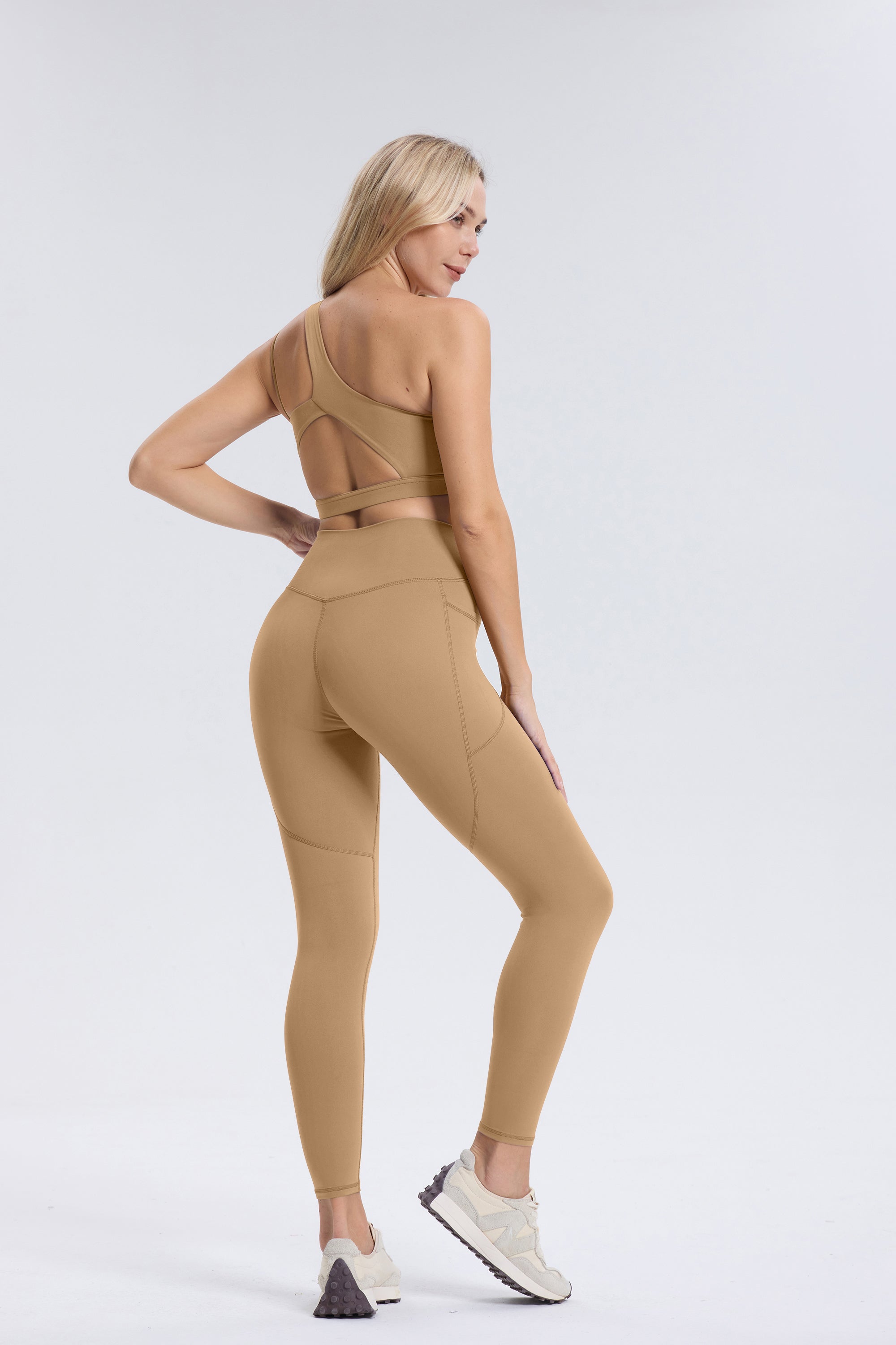 Palmer | Legging Met Zakken - Bruin