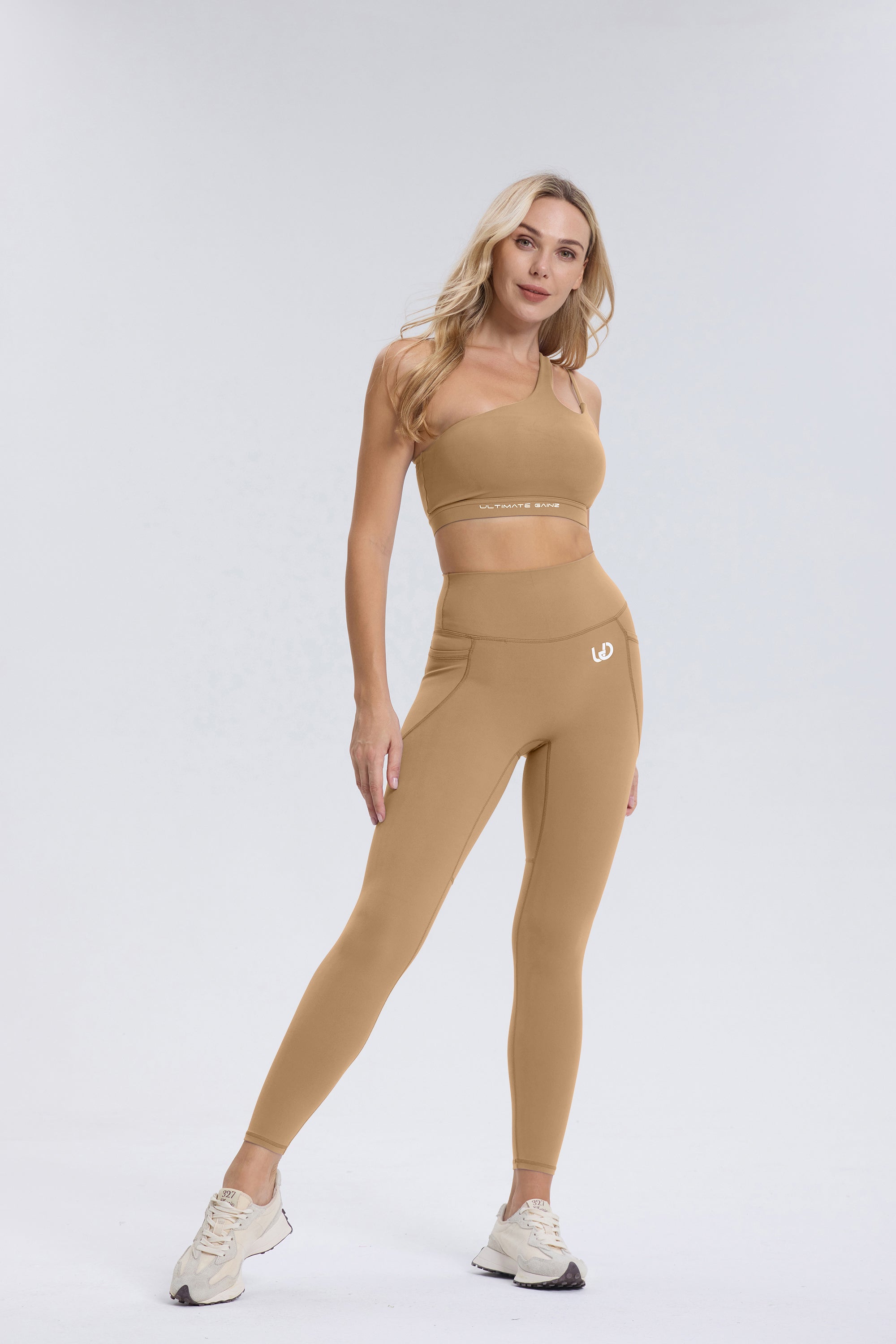 Palmer | Legging Met Zakken - Bruin