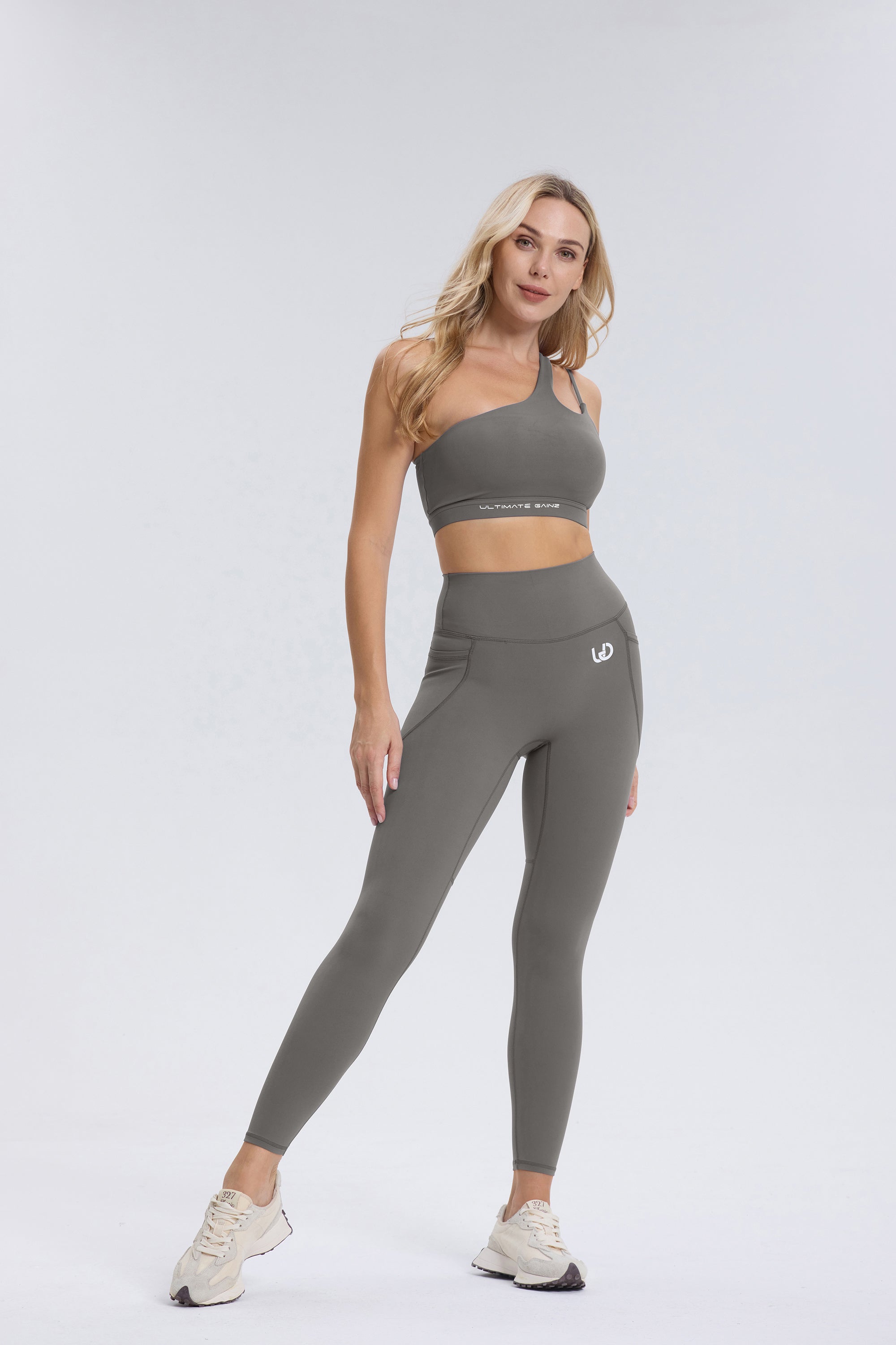 Palmer | Legging Met Zakken - Grijs