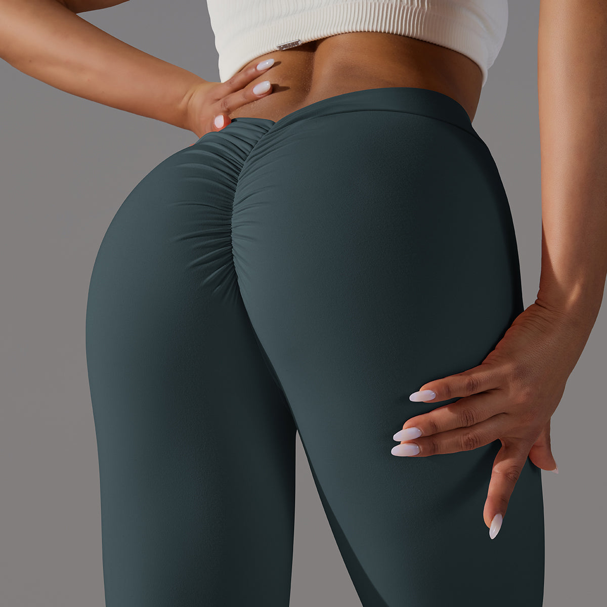 Emma | Legging Extra Scrunch - Bosgroen