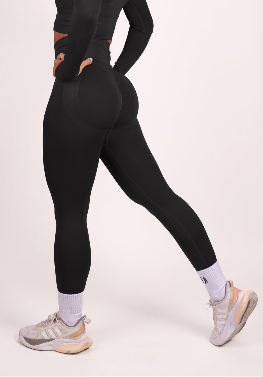 Leonie | Premium Scrunch Legging - Zwart