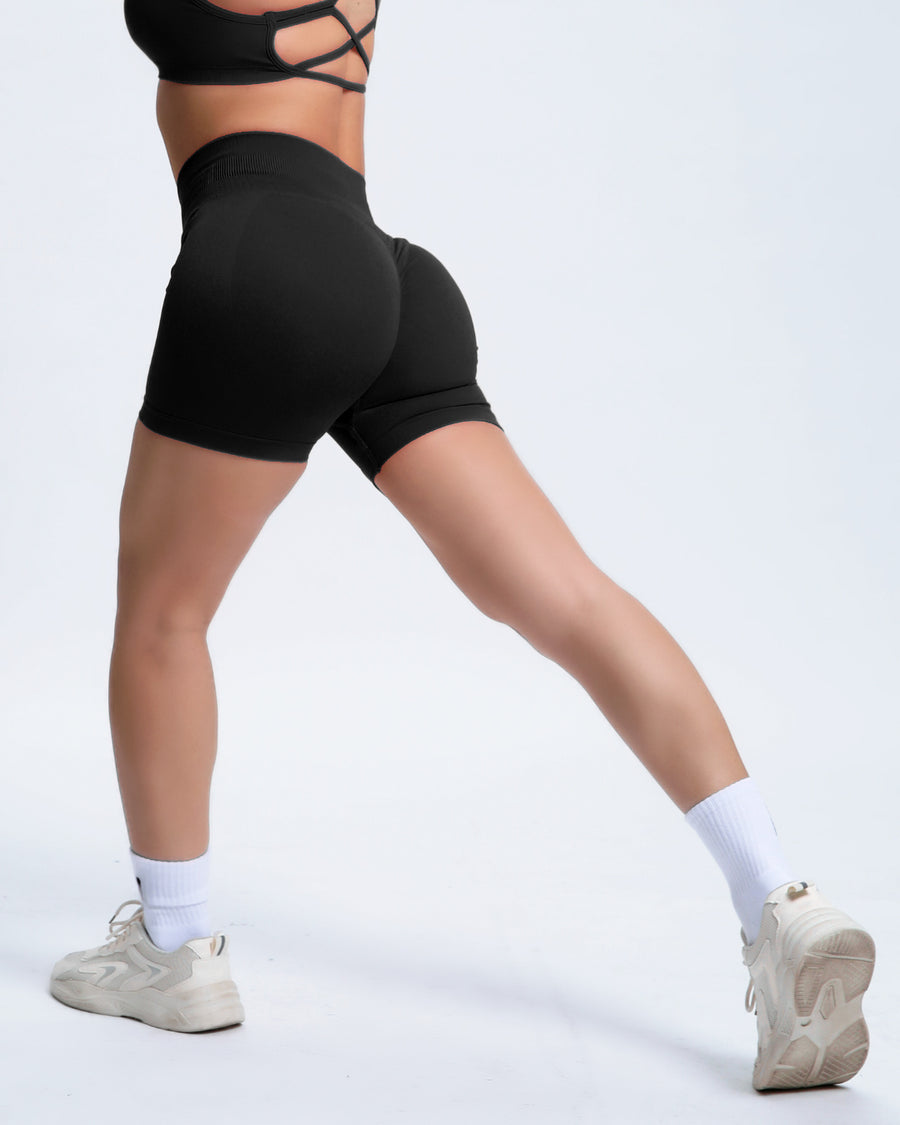 Joy | Sculpt Short Met Scrunch – Zwart