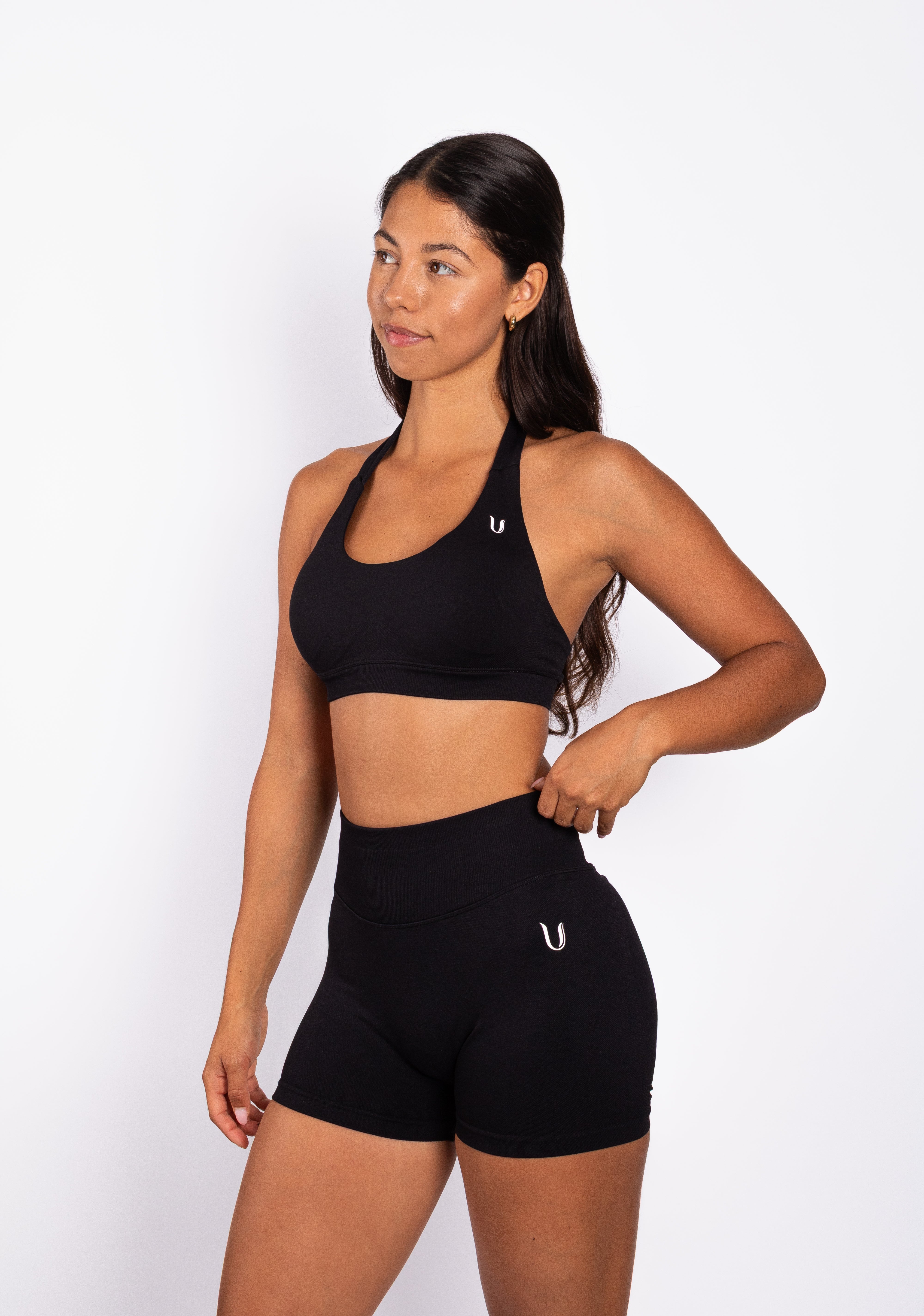 Beau | Halter Support Bra - Zwart