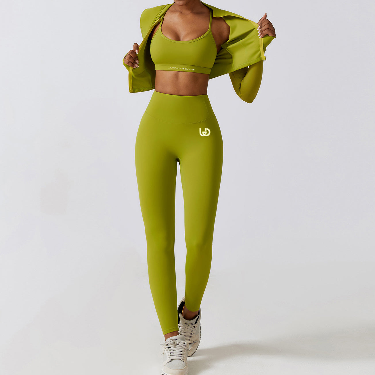 Hailey Set | Lange Arm Top Legging - Matcha