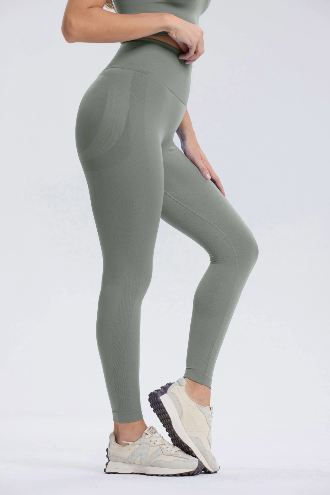 Leonie | Premium Scrunch Legging - Grijs