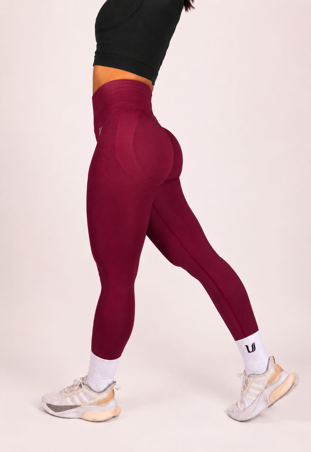 Leonie | Premium Scrunch Legging - Rood