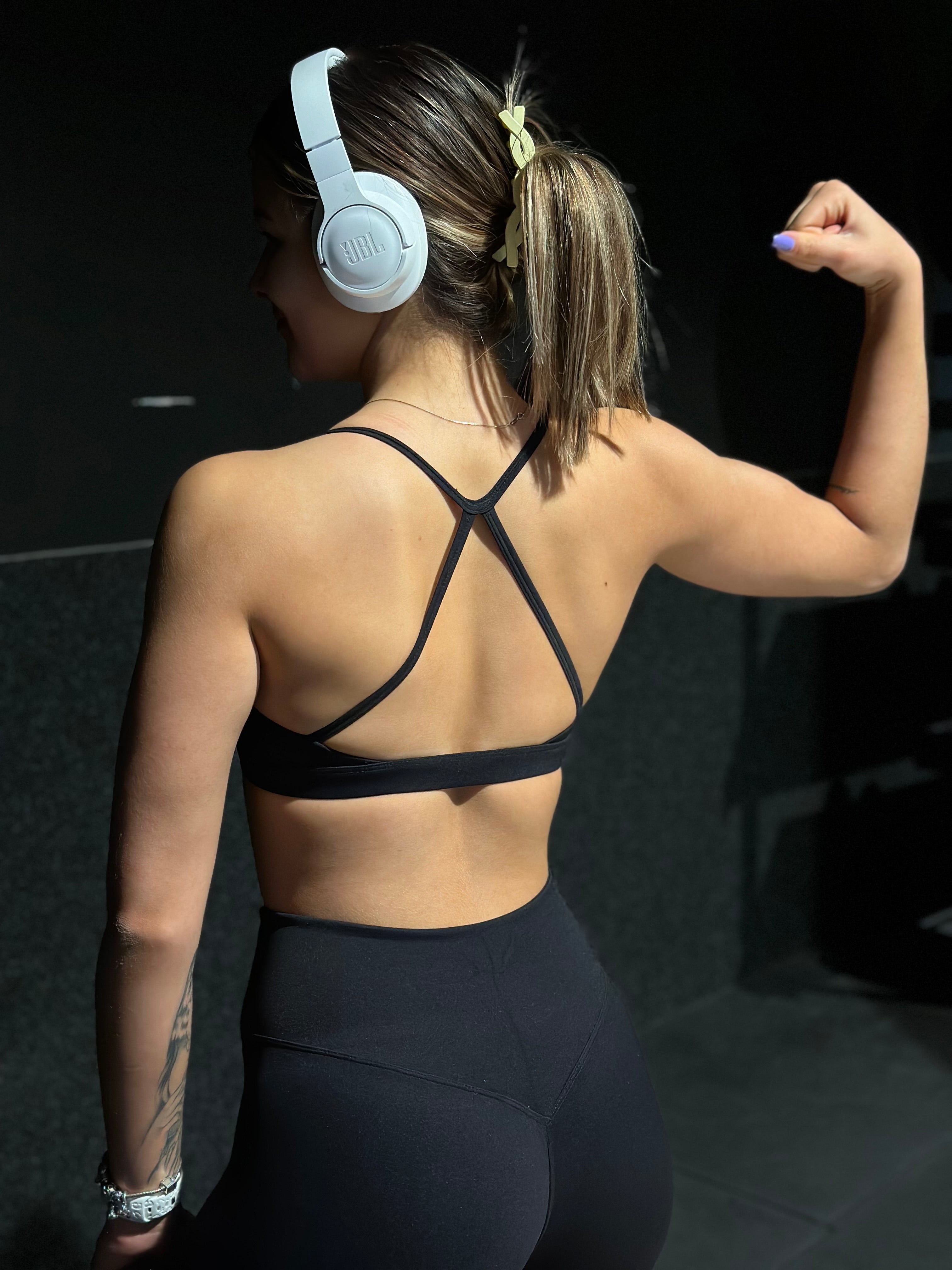 Hailey | Cross-Back Sports BH -  Zwart