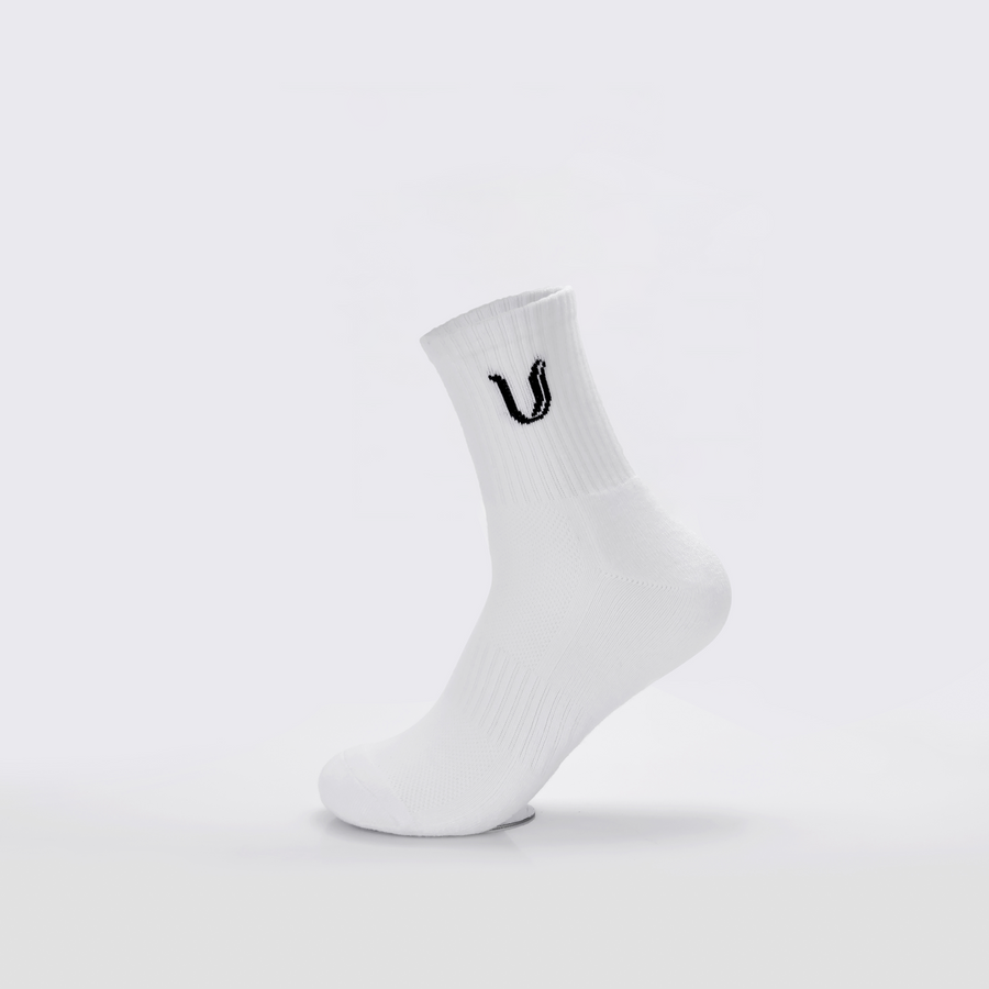 Ultimate Gainz - Performance Sokken Unisex - Wit 1 Paar